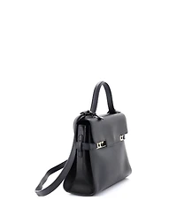 Pre-Owned Delvaux Mm Tempete Top Handle Bag Leather