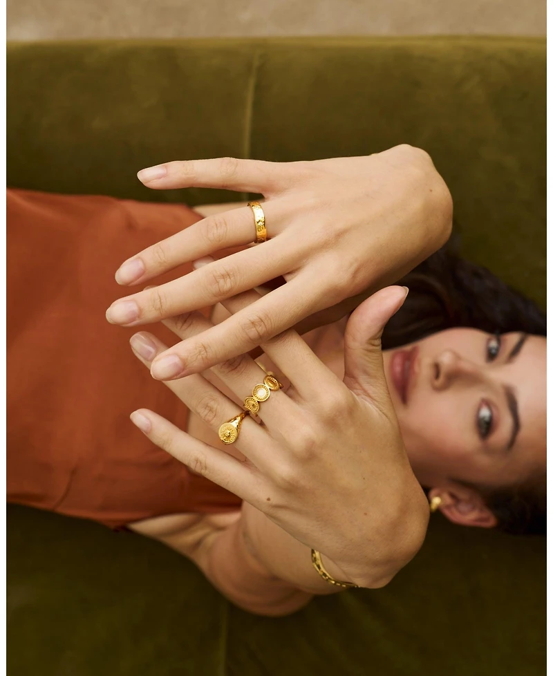 Ottoman Hands Moon Phase Stacking Ring
