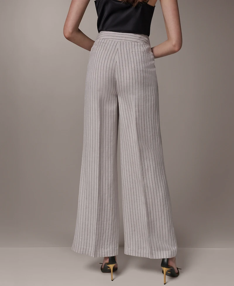 Donna Karan New York Women's High-Waist Wide Leg Pants