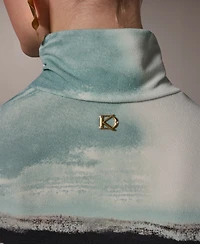 Donna Karan New York Women's Sleeveless Mock Neck Top