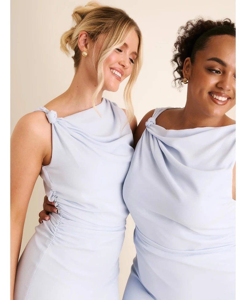 Six Stories Women's Twist Asym Chiffon Bridesmaid Dress