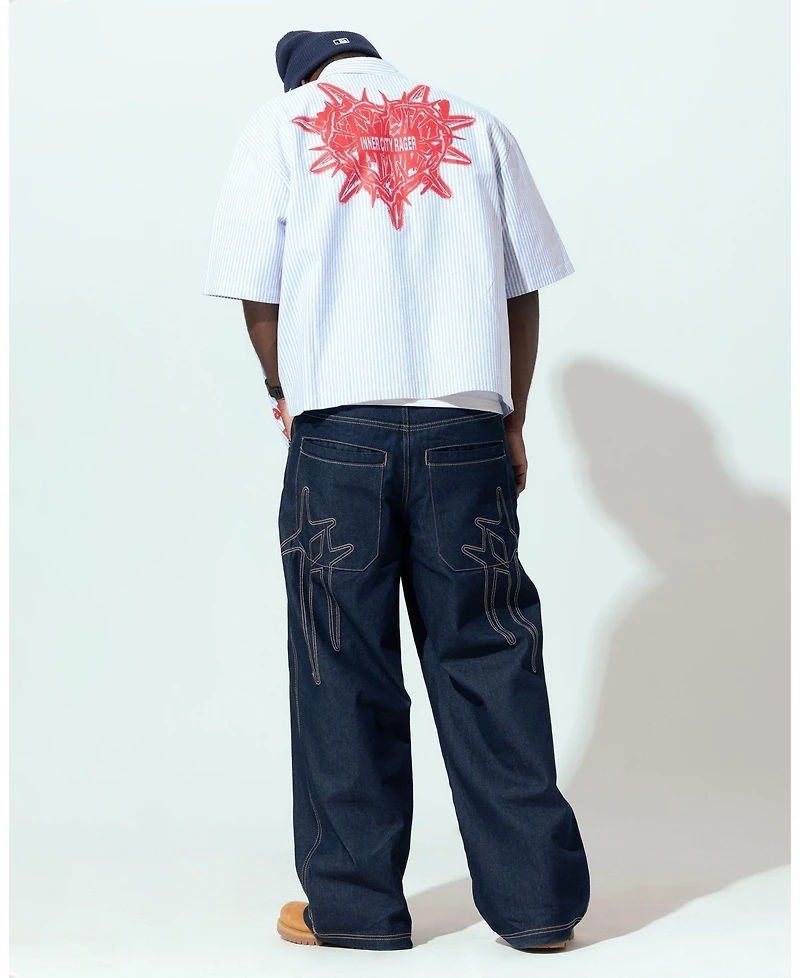 Loiter Men's Riot Squad Button Up T-Shirt