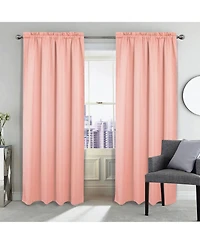 Rt Designers Collection 100% Polyester Twilight Blackout Rod Pocket Curtain Panel