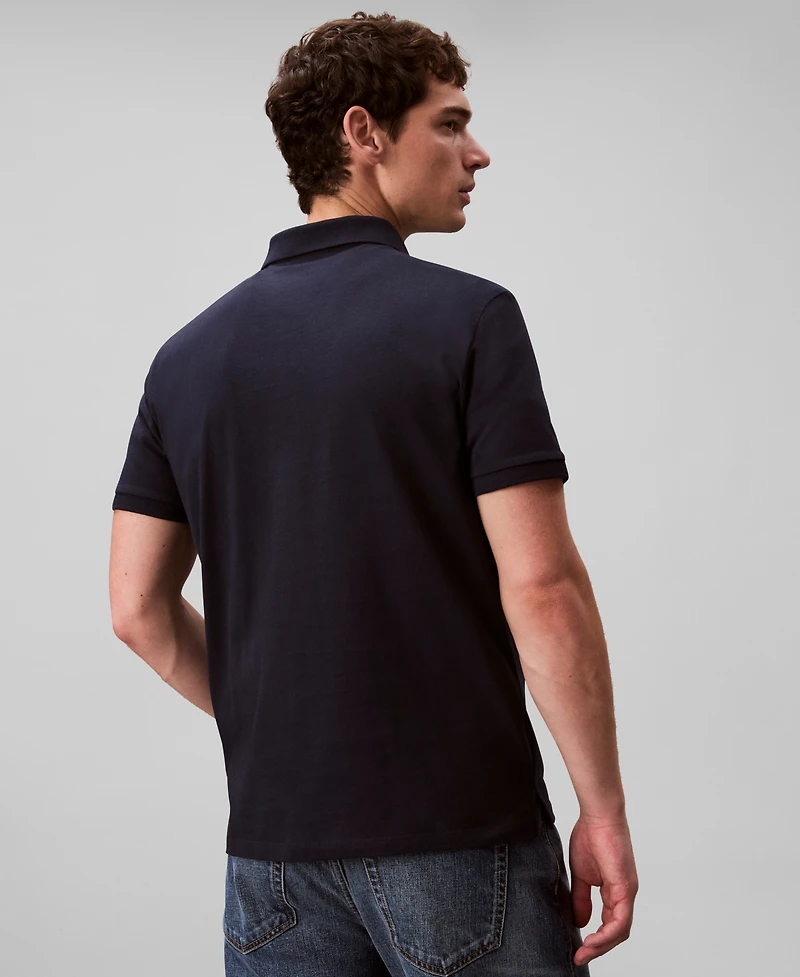 Calvin Klein Men's Short Sleeve Solid Polo Shirt