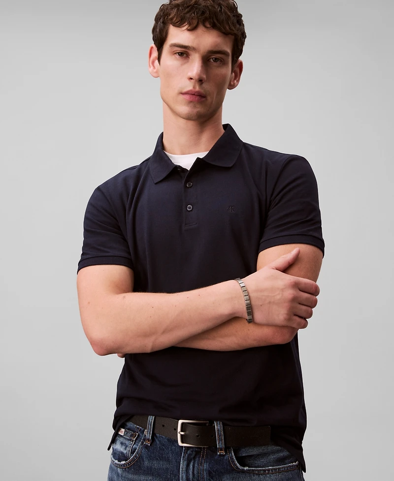 Calvin Klein Men's Short Sleeve Solid Polo Shirt