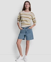 Dkny Jeans Women's Mid-Rise Relaxed Shorts
