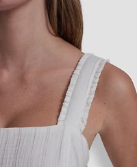 Dkny Jeans Women's Tiered Tank Square Neck Maxi Dress