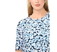 Vince Camuto Women's Short-Sleeve Cross-Over Maxi Dress