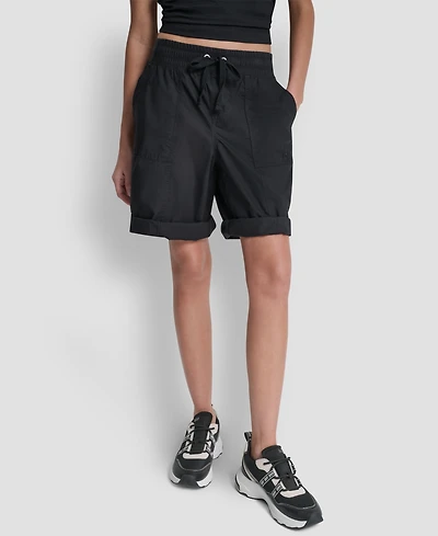 Dkny Sport Women's High-Rise Convertible Bermuda Shorts
