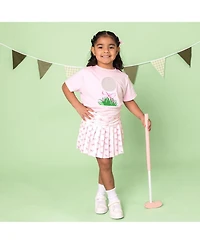 Sweet Wink Toddler Girls Golf Tee Bow Patch Short Sleeve T-Shirt