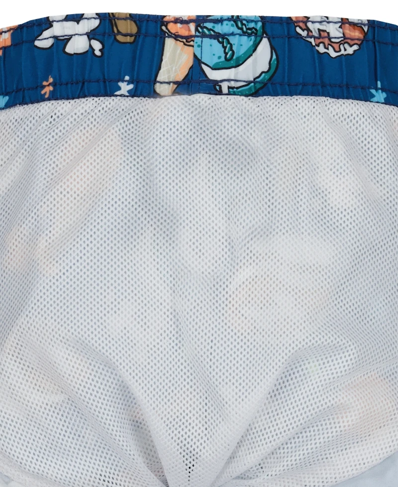 Under Armour Boys' 4-7 Ice-Cream Printed Swim T-Shirt and Shorts, 2-Piece Set