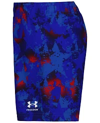 Under Armour Boys' 4-7 Freedom Printed Swim T-Shirt and Shorts, 2-Piece Set