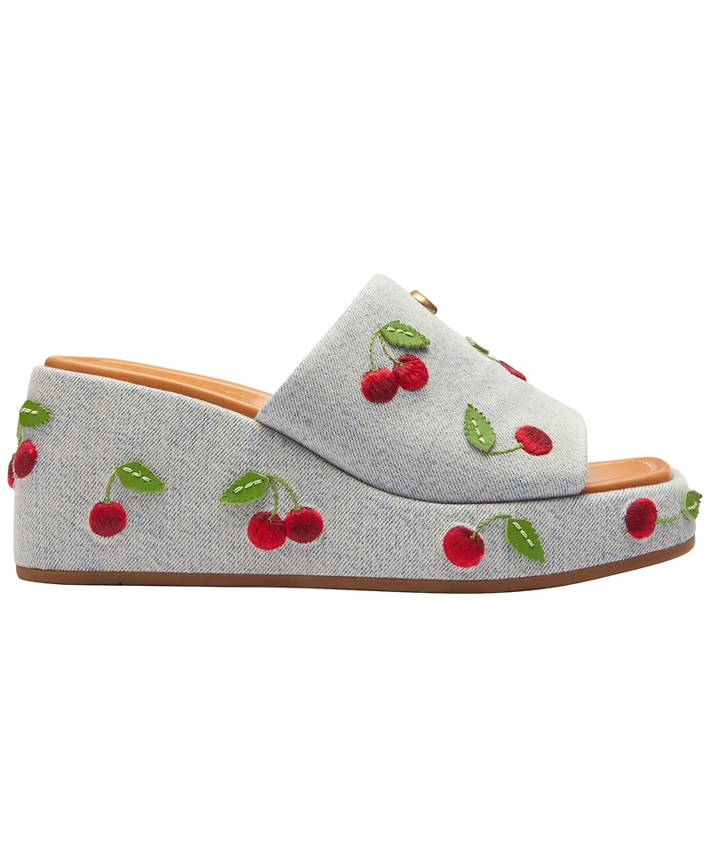 Coach Women's Marie Cherries Slip-On Sandals