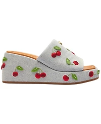 Coach Women's Marie Cherries Slip-On Sandals