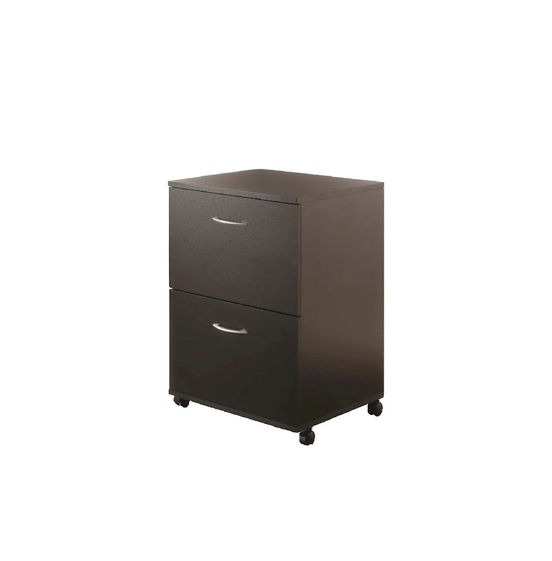 Nexera 2-Drawer Essentials Rolling Filing Cabinet