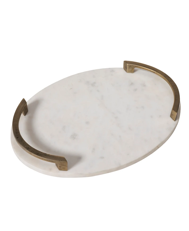 Ren Wil Bianca 18" Marble Tray