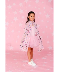 Sweet Wink Girls Pink Confetti Cape