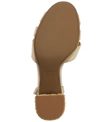 Schutz Women's Keefa Raffia High Block Dress Sandals