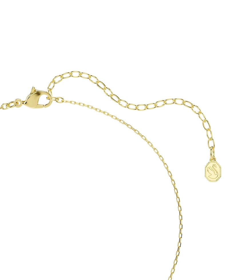 Swarovski Gold-Tone Plated Heart Lock and Key Idyllia Pendant Necklaces