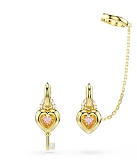 Swarovski Gold-Tone Plated Mismatched Idyllia Drop Earrings