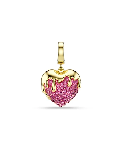 Swarovski Gold-Tone Plated Heart Idyllia Charms