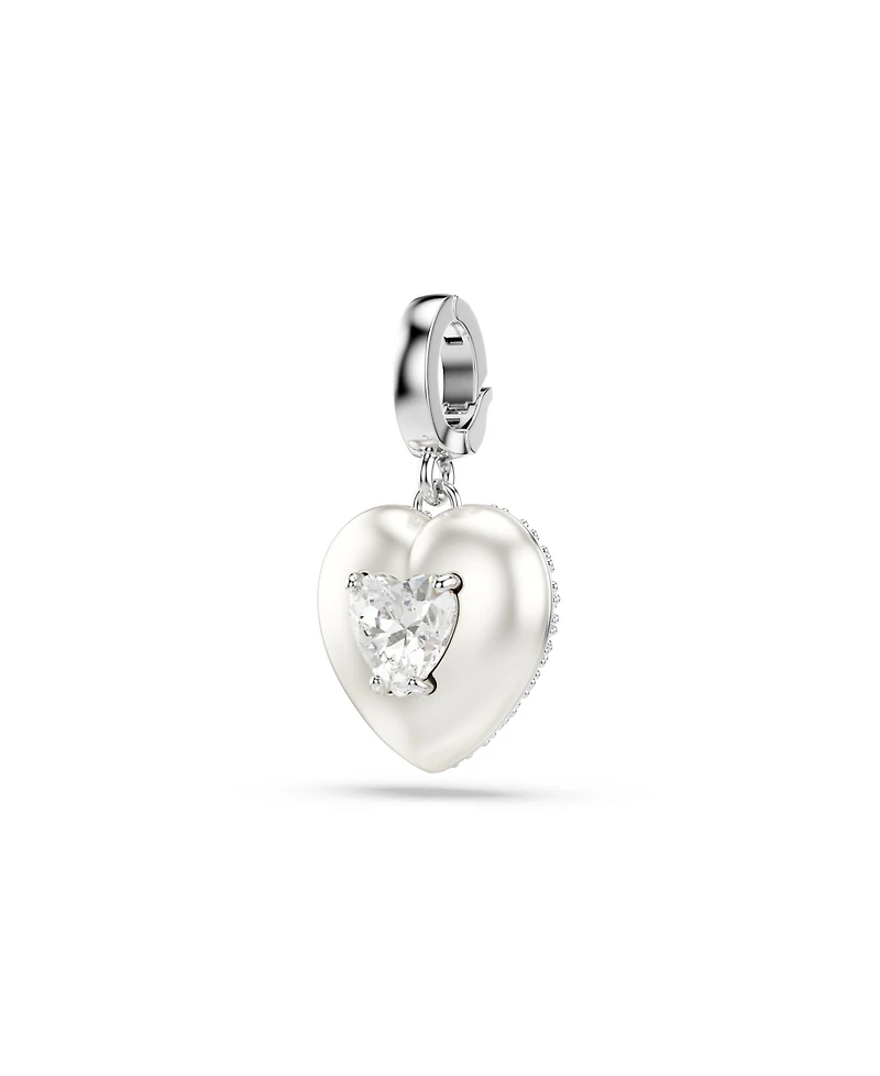 Swarovski Rhodium Plated Heart Idyllia Charms
