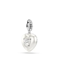 Swarovski Rhodium Plated Heart Idyllia Charms