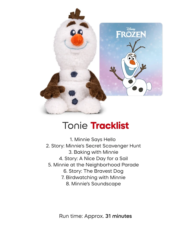 Tonies Cuddle Tonie Disney Olaf Plush