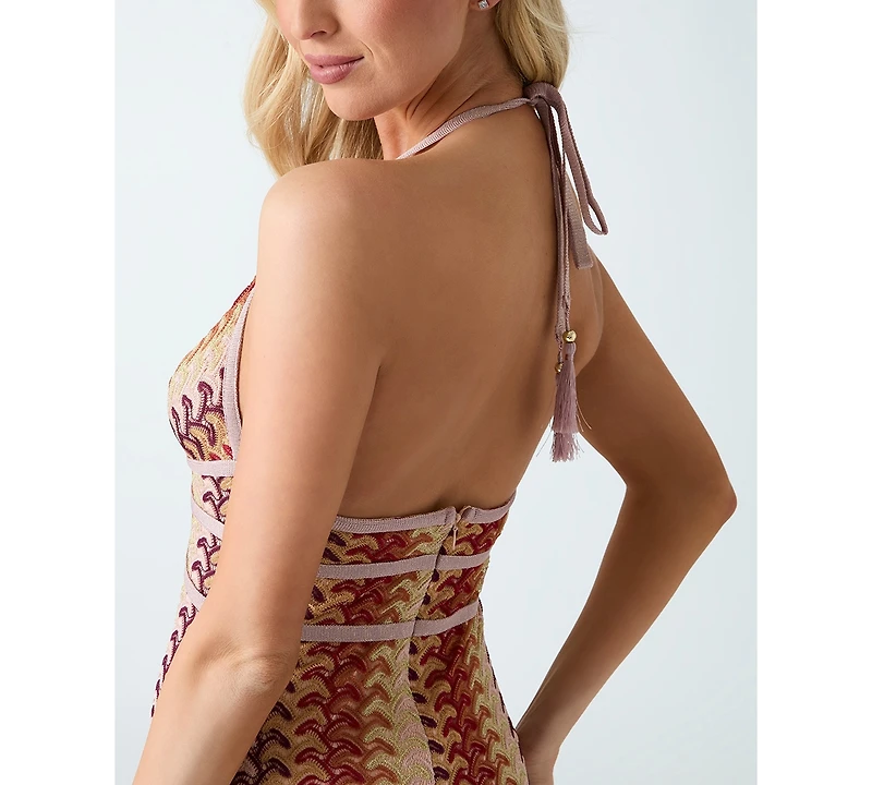 Guess Women's Fearne Sleeveless V-Neck Midi Dress