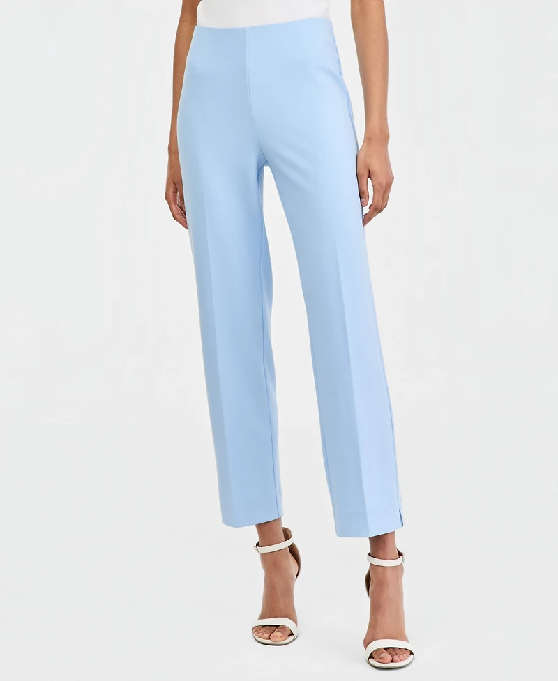 Anne Klein Petite Straight-Cut Hollywood Waist Pants