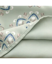 Rt Designers Collection 100% Polyester 190 Gsm Tilley Revisible Blackout Grommet Curtain Panel 54" x 84" Sage