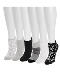 Muk Luks Women's Low Cut Novelty Socks, 6 Pair Pack
