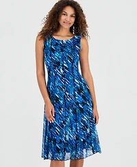 Connected Women's Round-Neck Sleeveless Mesh Dress