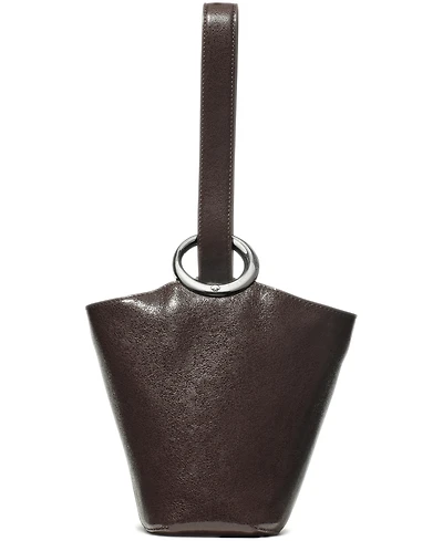 kate spade new york Halo Glazed Leather Mini Bucket Bag
