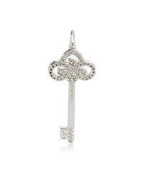 Pre-Owned Tiffany & Co Platinum Diamond Fluer De Lis Key Pendant
