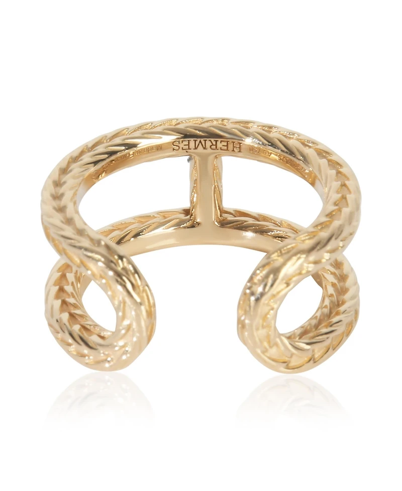 Hermes Yellow Gold Chaine d'Ancre Danae Ring