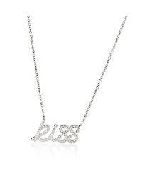 Pre-Owned Tiffany & Co White Gold Diamond Paloma Picasso Graffiti Kiss Pendant