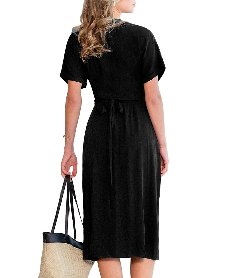 Cupshe Women's Evergreen Memory Midi Beach Dress