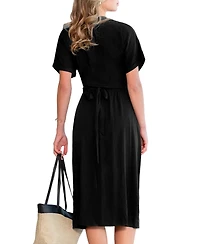 Cupshe Women's Evergreen Memory Midi Beach Dress