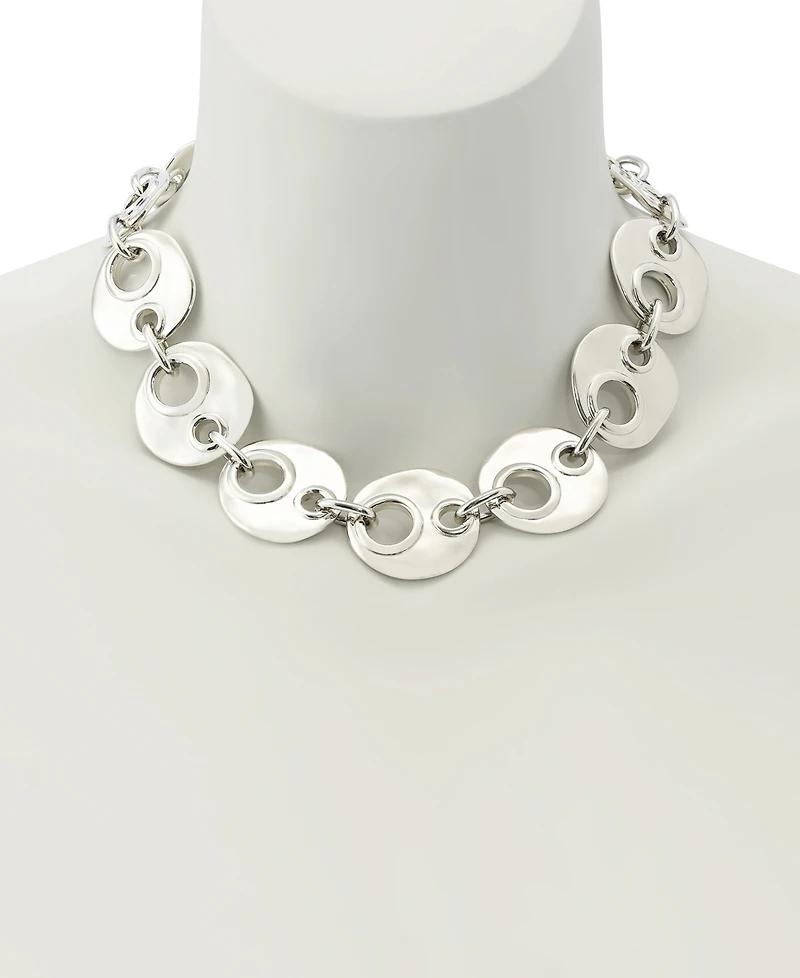 Robert Lee Morris Soho Rhodium Mariner Link Collar Necklace
