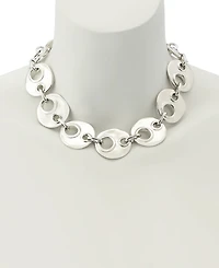 Robert Lee Morris Soho Rhodium Mariner Link Collar Necklace