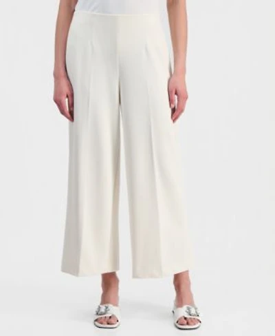Anne Klein Womens High Rise Wide Leg Pull On Pants