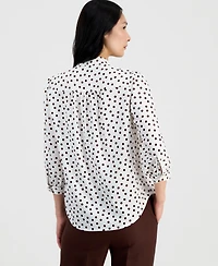 Anne Klein Petite Y-Neck Pull-On Top