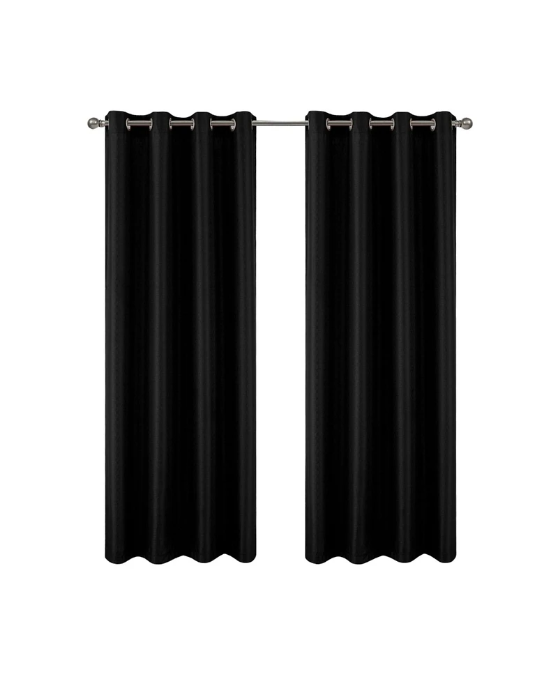 Rt Designers Collection 100% Polyester 140 Gsm Sedona Jacquard Grommet Curtain Panel