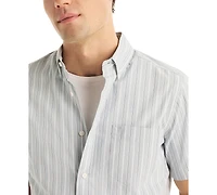 Nautica Men's Short Sleeve Stripe Shirt