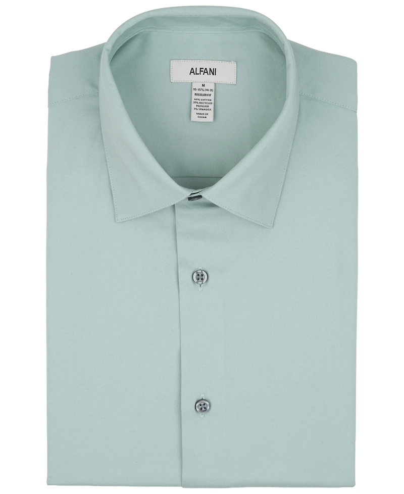 Alfani Men's Regular Fit Solid Dress Shirt, Macy's Exclusive