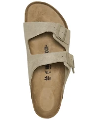 Birkenstock Men's Arizona Suede Leather Soft Footbed Sandals from Finish Line
