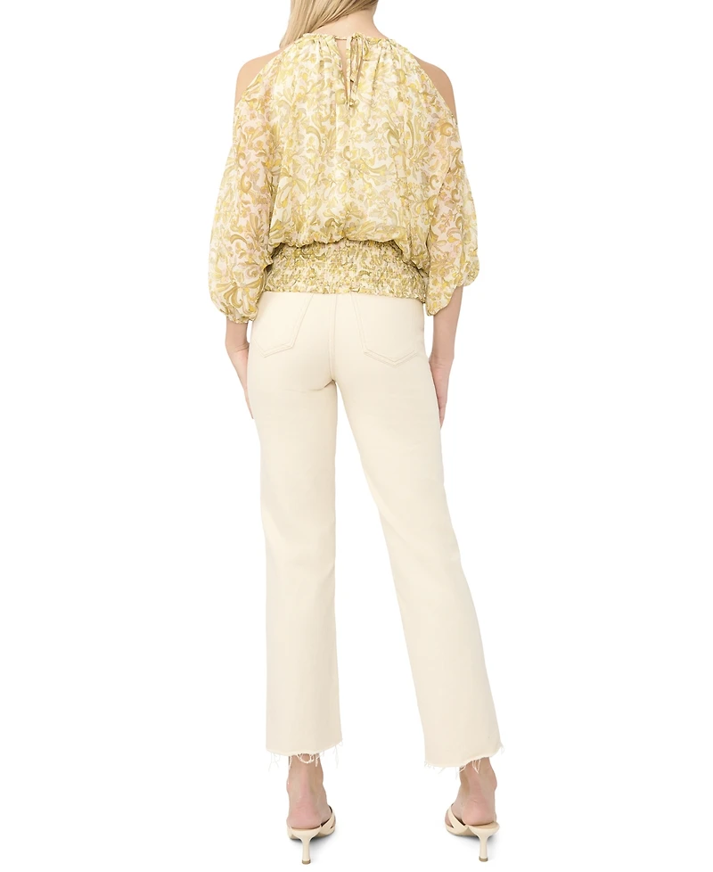 Sam & Jess Women's Halter Neck Cold Shoulder Blouse