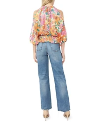 Sam & Jess Women's Halter Neck Long-Sleeve Top