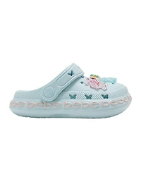 Bebe Big Girls Lighweight Eva Clogs - Slip On Comfy Shoes with Charms